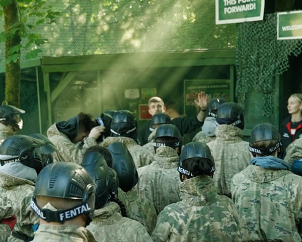 Outdoor forest venue elite team building